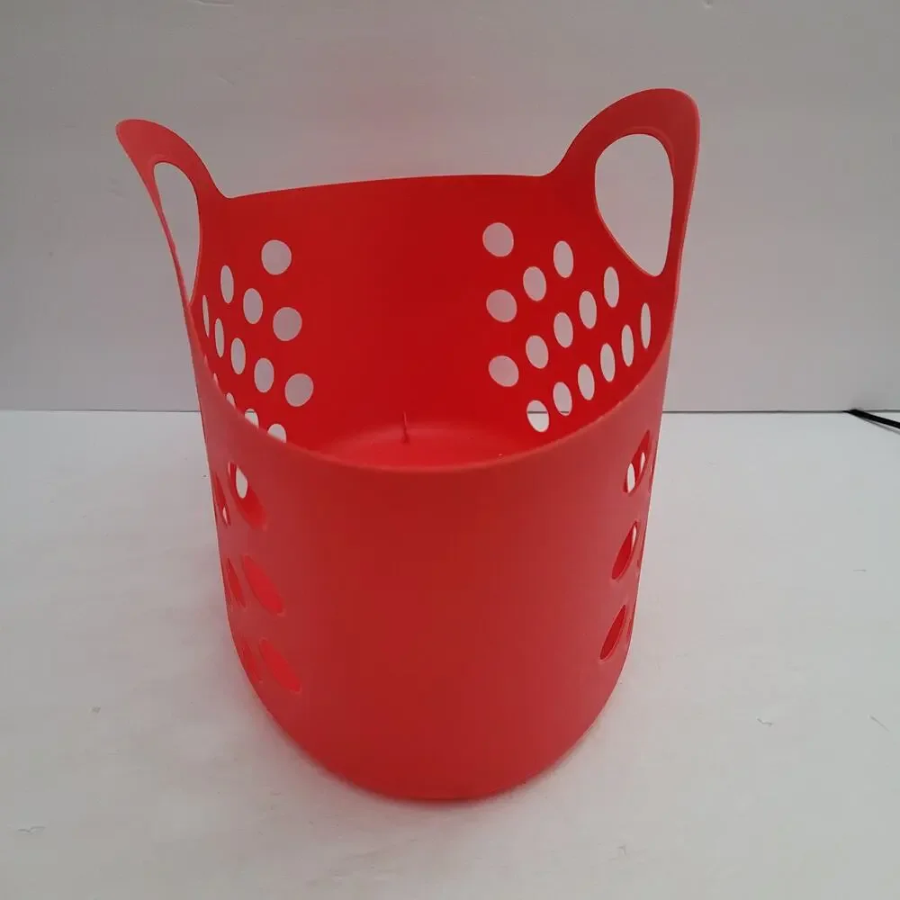 Red Basket with Handles - 10x7x12 inches - Great Condition!